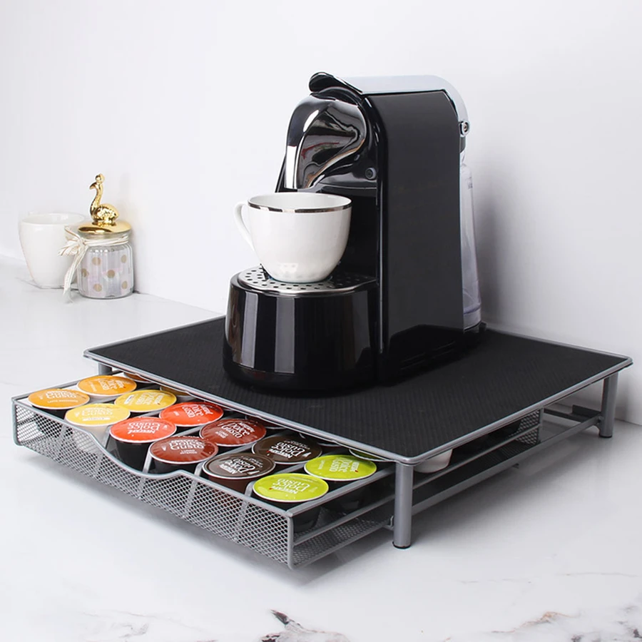 1 pieza Estante de almacenamiento de cápsulas de café - Negro - Ver 1