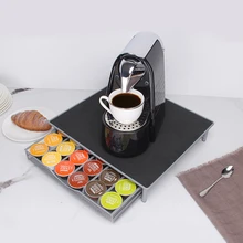 1 pieza Estante de almacenamiento de cápsulas de café - Negro - Ver 5