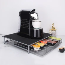 1 pieza Estante de almacenamiento de cápsulas de café - Negro - Ver 3