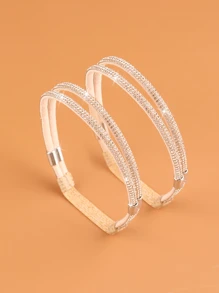 1 Pair Shoe Straps For Heels Detachable Shoe Straps For Heels  Belt Ankle Strap Women's Crystal Rhinestone  Diamante Laces Anti Loose Shoelace Accessories For Holding Loose High Heel Shoe Lace