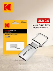 柯達 1入組迷你金屬 USB 隨身碟 64GB 32GB 16GB USB2.0 隨身碟 隨身碟 - 黃色 - 查看 2