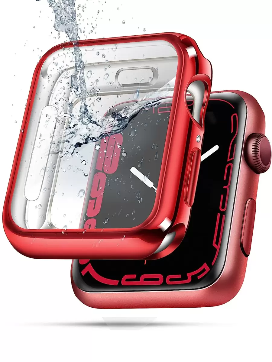 1 件 Apple Watch 表壳红色运动 360 度保护防水防摔表壳兼容 Apple Watch 表壳屏幕保护膜 46mm42(Series10)Mm49mm45mm41mm44mm40mm42mm38mm Tpu 软保险杠表壳 Apple Watch Series 9 Ultra 8 7 6 Se 5 4 3 配件 - 紅色 - 查看 1