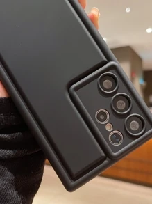 多巴胺太空气囊防摔手机壳，类肤质感，防指纹，国际版，非国内版 - 黑色 - 查看 4