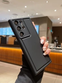 多巴胺太空气囊防摔手机壳，类肤质感，防指纹，国际版，非国内版 - 黑色 - 查看 2