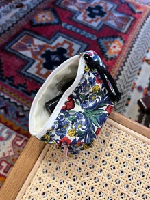 Túi đựng đồ họa tiết hoa đầy màu sắc Túi đựng đồ trang điểm Hộp đựng đồ trang điểm Túi đựng đồ trang điểm Túi vệ sinh Túi đựng mỹ phẩm Túi giặt cho phòng tắm du lịch Ký túc xá đại học cho bé gái Phụ nữ Mẹ Mẹ Mẹ Quà tặng cho - Nhiều màu - Xem 1