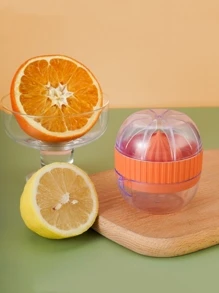 1入組多功能檸檬榨汁機,創意橘色榨汁機,手動榨汁器,手動橘色擠壓機榨汁機適用於家庭,廚房物品,廚房用具 - 橘色 - 查看 3