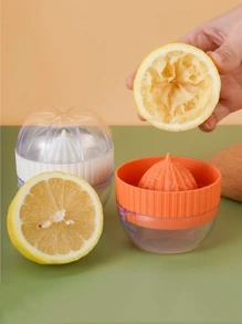 1入組多功能檸檬榨汁機,創意橘色榨汁機,手動榨汁器,手動橘色擠壓機榨汁機適用於家庭,廚房物品,廚房用具 - 橘色 - 查看 1