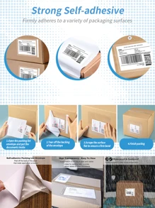 10pcs 8x12cm Packing List Pouches Packing Slip Envelope Pouches Clear Self-adhesive Top Loading Packing List OPP Packing List Bag - Clear - View 6