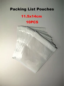10 piezas embalaje embalaje slip Sobre transparente autoadhesivo Top cargando embalaje OPP embalaje Bolso - Blanco - Ver 2