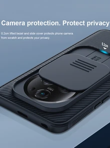 NILLKIN 1pc Case Compatible With Honor Magic 5 Pro / Honor Magic5, Premium Upgraded Shockproof Phone Cases With Slide Camera Cover - Black - View 2