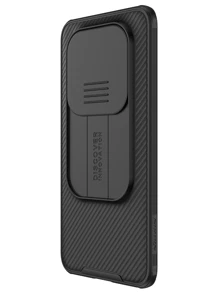 NILLKIN 1pc Case Compatible With Honor Magic 5 Pro / Honor Magic5, Premium Upgraded Shockproof Phone Cases With Slide Camera Cover - Black - View 8