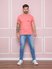 Men T-Shirts - Naranja - Ver 1