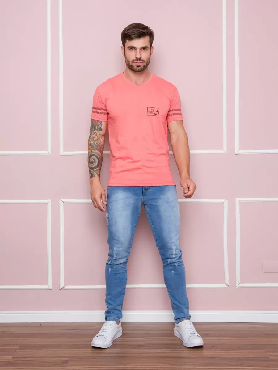 Men T-Shirts - Naranja - Ver 1