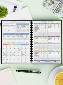 1 件预算计划本 - 每月财务整理器，带费用跟踪笔记本，可有效管理您的资金，无日期财务计划本/账簿，随时开始，A5（8.6x5.9 英寸），100gsm 纸张，回到学校