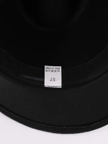 Mũ cao bồi trang trí màu ngọc lam & hình bầu dục - màu đen - Xem 5