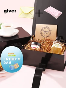 1 个可折叠礼品盒，礼品包装盒，非常适合沙特国庆节或任何其他场合的送礼，