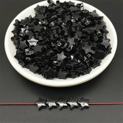 100pcs 11mm Star Acrylic Beads for Necklace Bracelet Earring Pendant DIY Jewelry Making Accessories