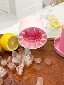 1入組多格冰球模具冰塊模具 - 粉色 - 查看 1