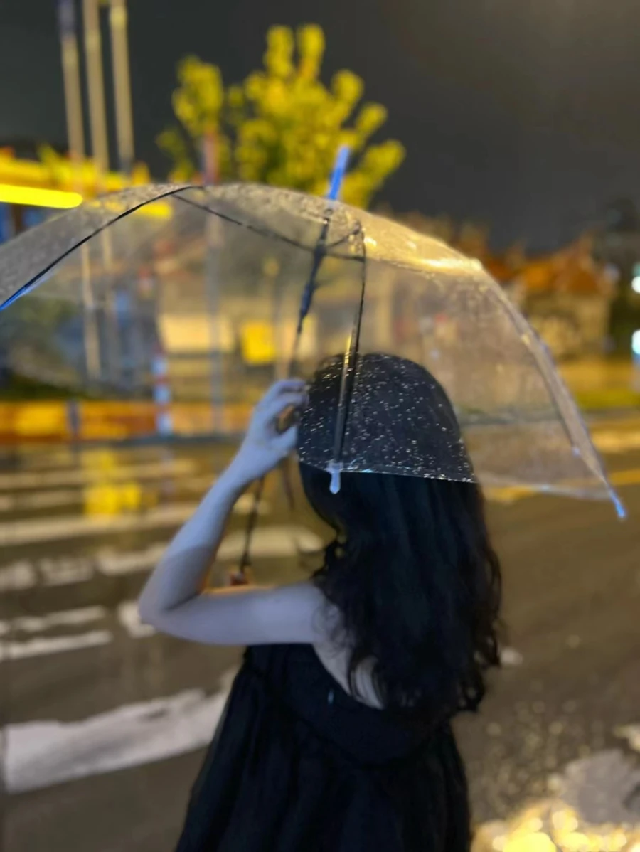 1 pieza Paraguas transparente - transparente - Ver 1