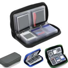 1 Miếng Có thể mang đi Thẻ nhớ Túi bảo quản , Thích hợp Đối với Thẻ SD , Cf Thẻ Lưu trữ Sự bảo vệ Hộp , Bao gồm 18 Thẻ SD Máy đánh bạc Và 4 Cf Thẻ Loại vỏ Cable Cái túi Số Đối với Làm Việc  , Du lịch , Trường học , Cao đẳng , Văn phòng - màu đen - Xem 1