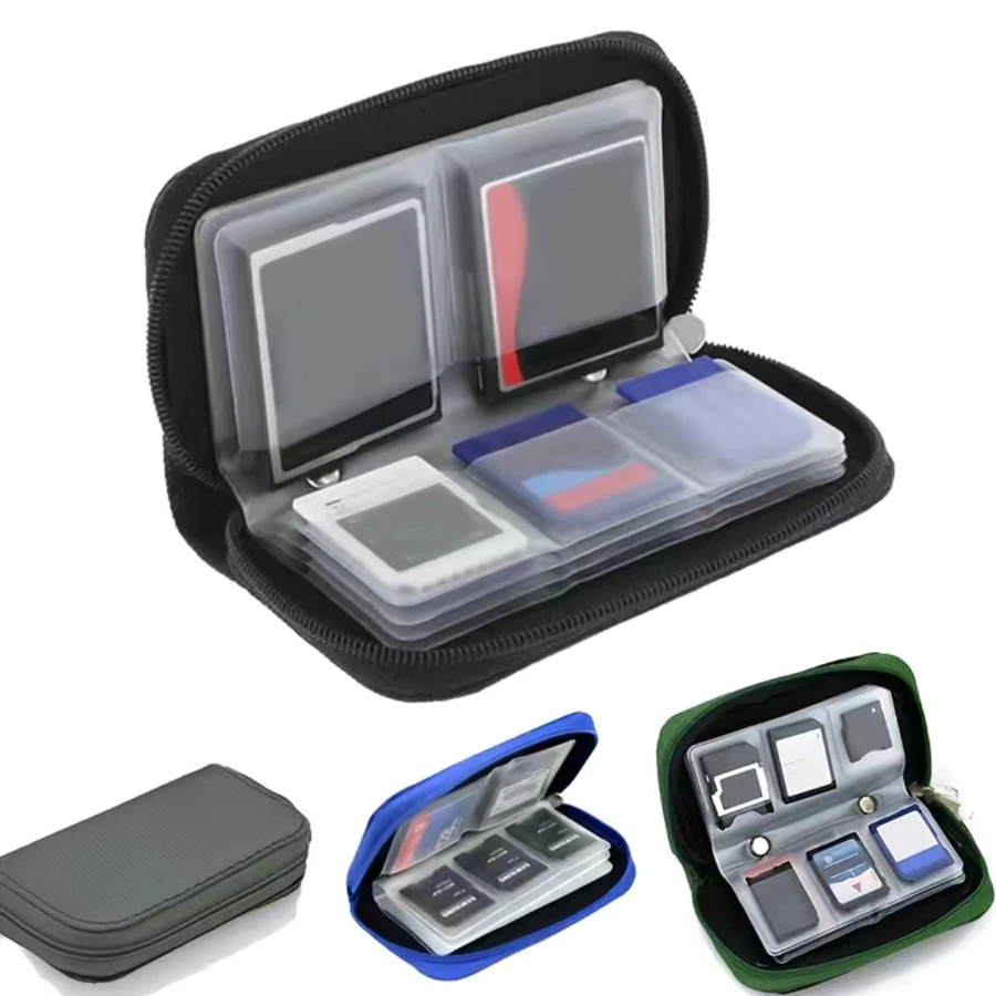 1 Miếng Có thể mang đi Thẻ nhớ Túi bảo quản , Thích hợp Đối với Thẻ SD , Cf Thẻ Lưu trữ Sự bảo vệ Hộp , Bao gồm 18 Thẻ SD Máy đánh bạc Và 4 Cf Thẻ Loại vỏ Cable Cái túi Số Đối với Làm Việc  , Du lịch , Trường học , Cao đẳng , Văn phòng - màu đen - Xem 1