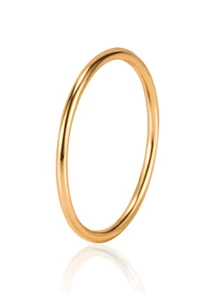 BALMORA 1 PC Tối Giản & Thời Trang Phong Cách Ins Bạc S925 Dây Vòng Vòng Cho Nữ, Quà Tặng - Hoa hồng vàng - Xem 5