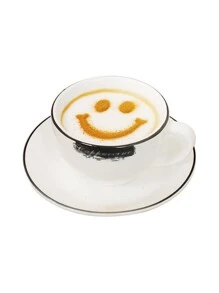 16pcs Cartoon Graphic Coffee Spray Template - Clear - View 4