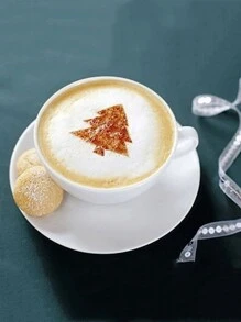 16pcs Cartoon Graphic Coffee Spray Template - Clear - View 6