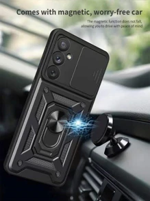 坚固耐用的手机壳，带指环支架，国际版，非国内版 - 黑色 - 查看 5