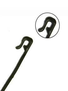 50pcs Plastic Plant Fixing Clip For Tomato Support & Grape Frame & Vineyard Mesh Buckle & Horticultural Agriculture Binding Line - Black - View 9