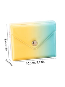 Korean Macaron Style Postcard & Photo Album Card Holder - Blue - View 2