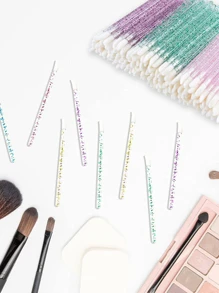 25 Lip Brush Glitter Para Pestañas, Labios ,Microblading - 4 - Multicolor - Ver 1