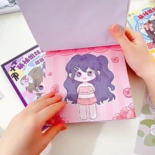 1 gói nhãn dán đồ họa hoạt hình - Hồng - Xem 6