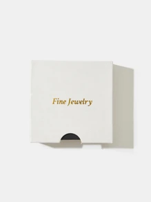 BALMORA 1入組極簡基本款S925純銀幾何方形心形手環帶鏈子適合女士,日常穿著禮品 - 銀色 - 查看 7