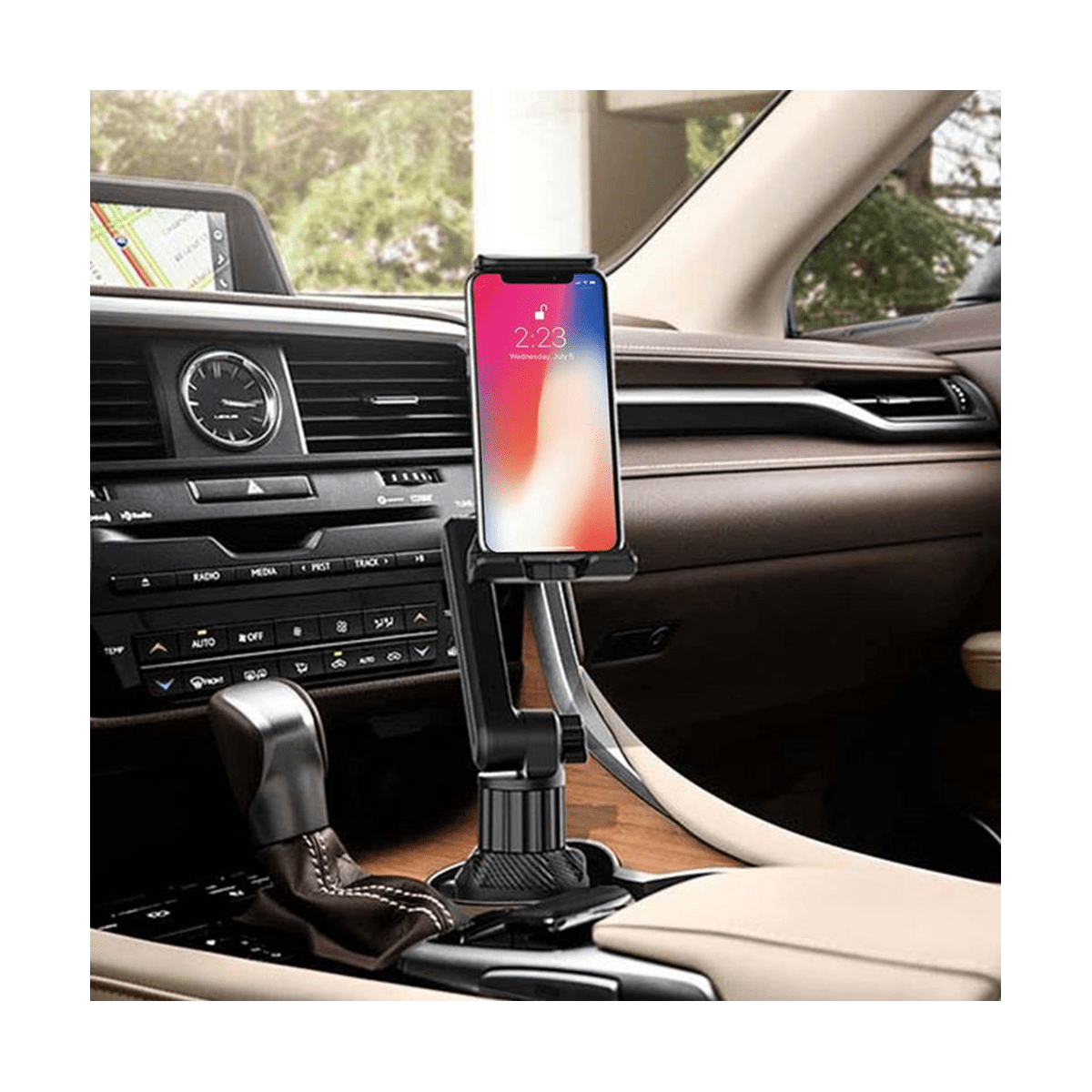 Phone Cup Holder 360 Adjustable Cup Holder Laptop Stand Tilt Bar
