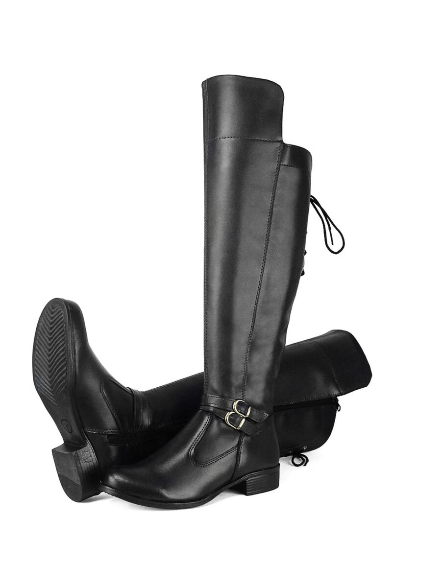 Women Fashion Boots - 黑色 - 查看 1