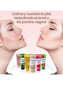 Exfoliante Cara y Cuerpo Hidratante - Crema UltraVen para Cuidado de Piel, Exfoliante Facial y Corporal, Rejuvenecedor y Nutritivo, Fórmula Enriquecida con Ácido Hialurónico, Ideal para Todo Tipo de Piel - Multicolor - Ver 2
