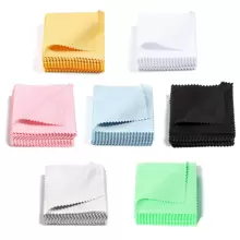 50pcs Jewelry Gold & Silver Cleaning Cloth Silver Polishing Cloth For Gold Platinum Small Polish Cloth