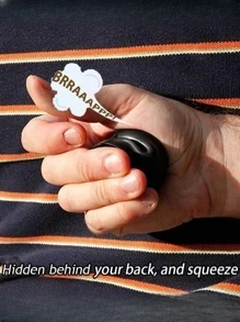 Black Color Rubber Fart Machine Toy Fart Pooter Sound Maker Prank Party Toy - Black - View 2