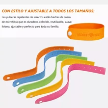 Pulsera Repelente Mosquitos Naturales Ecológicas - Pulseras Antimosquitos para Jardín, Actividades al Aire Libre, Repelente de Mosquitos con Ingredientes Naturales, Pulsera Repelente de Mosquitos para Todas las Edades, Pulseras Repelentes Mosquitos, Protección Eficaz y Duradera - Multicolor - Ver 3