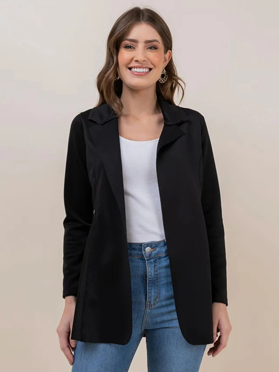 Women Coats - 黑色 - 查看 1