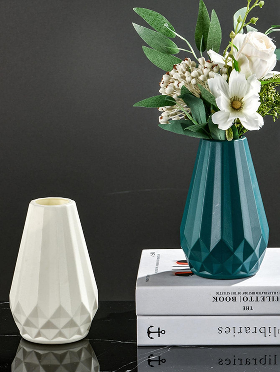 1pc Flower Vase, Modern Minimalist Style Dining Table Decor, Handmade