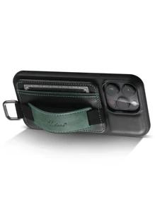 素色手機殼帶插卡槽 - 棕色 - 查看 6