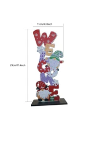 4 bức tranh Gnome Pattern DIY Diamond Unframed - Nhiều màu - Xem 3