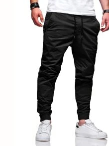 Men Pants - 黑色 - 查看 2