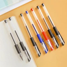 50支0.5毫米黑色圓珠筆筆芯和5支中性按壓式水性簽字筆，辦公和學生文具用品 - 藍色 - 查看 3