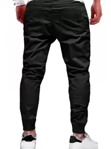 Men Pants - 黑色 - 查看 5