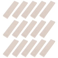 15 Pcs Exercise Bike Brake Pads Wool Felt Resistance Drag Pad for Spinning Bike Brake Pads Replacement Part - Beige - View 2