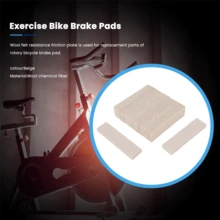 15 Pcs Exercise Bike Brake Pads Wool Felt Resistance Drag Pad for Spinning Bike Brake Pads Replacement Part - Beige - View 6