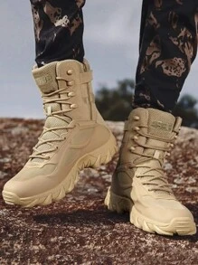 1 par Botas de montaña camello de hombres impermeable para exterior paseo montañismo deportivo - Camel - Ver 1